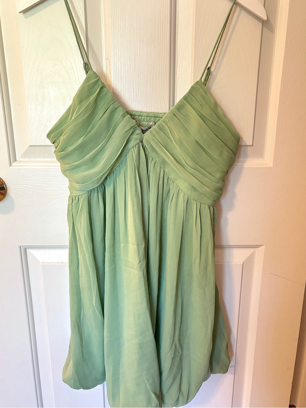 Abercrombie & Fitch Mint Green Spaghetti-Strap Mini Dress - Picture 2 of 7